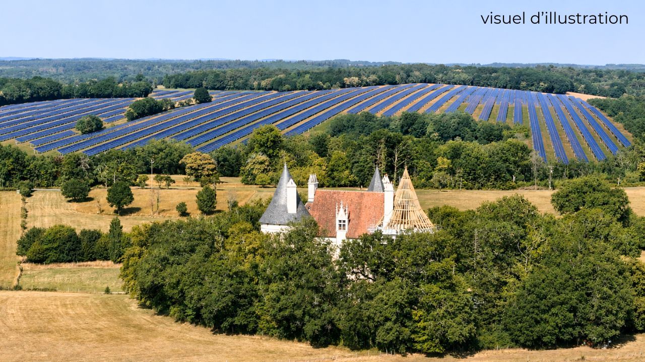 Château de l'Herm: projet de 100 hectares de panneaux photovoltaïques