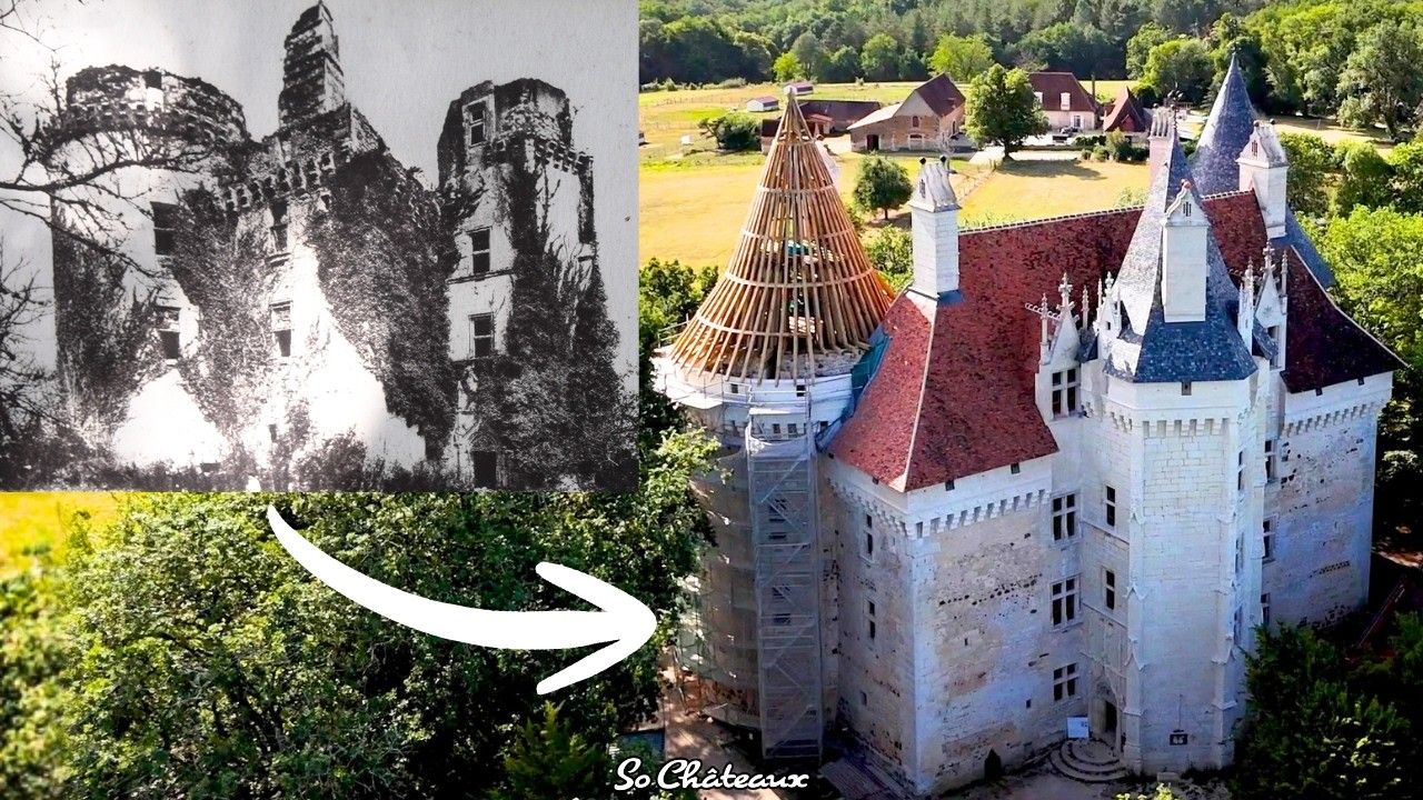 Il restaure un château en ruine : 6 ans plus tard...