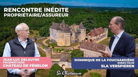 Rencontre entre Dominique de la Fouchardière et Jean-Luc Delautre, château de Fénelon